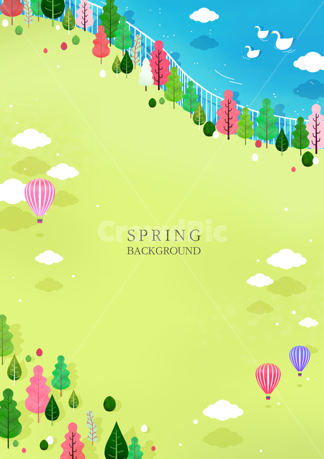거위,오리,열기구,봄,풍경,경치,여행,미니멀,들판,호수,연못,봄,계절,spring,season,자연,풍경,nature,landscape,여행,휴가,traveling,vacation,trip,그래픽,일러스트레이션,graphic,illustration