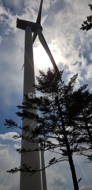 풍차,태양,하늘,희망,새로움,시작
