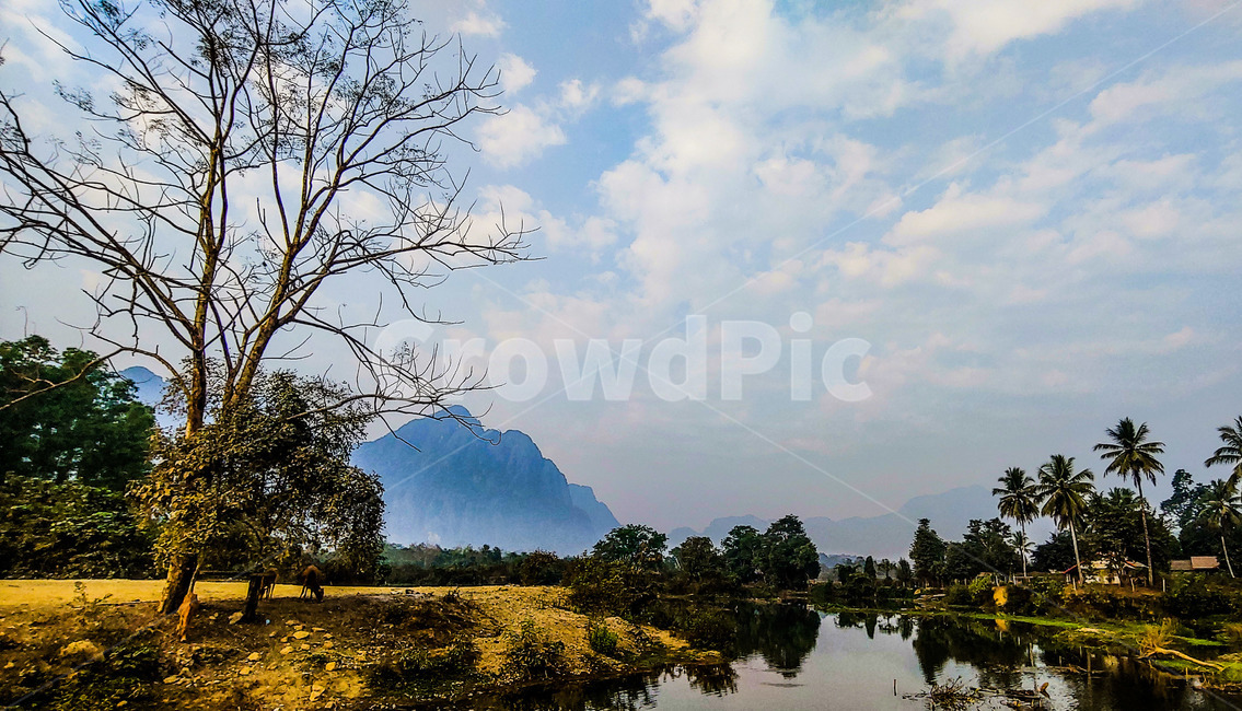nature,자연,outdoors,옥외,land,나라,water,물,방비엥,라오스