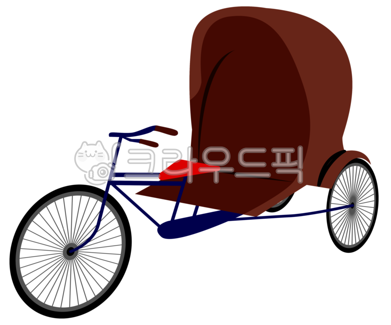 인력거,인력자전거,자전거,마차,수레,이동수단,태국,필리핀,그래픽소스,소스,디자인소스,소스png,png,illust,illustration,일러스트