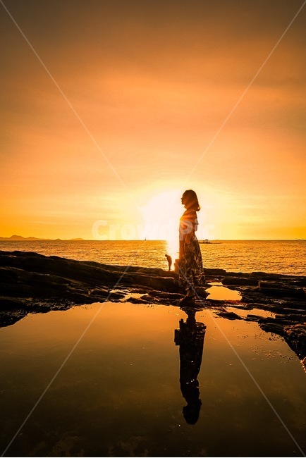 채석강,일몰,변산반도,부안,노을,여자,태양,sunset,sunshine,human,바닷가,반영,reflection,실루엣,그림자,silhouette,shadow