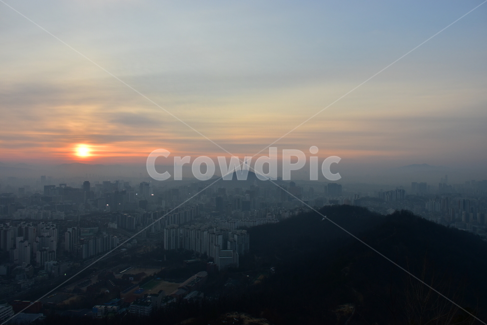 안산,일출,해맞이,해돋이,서울,아침,도시,도심지,풍경,미세먼지,겨울,도시,풍경,city,landscape,한국도시풍경,한국도시경관,korea cityscape,nature,자연,outdoors,옥외,경치