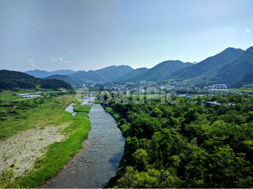 강물,하늘,산,나무,숲,자연,풍경,nature,landscape,ditch,도랑,outdoors,옥외