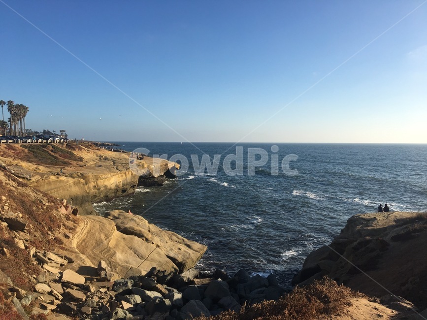 promontory,곶,바다,돌,자연