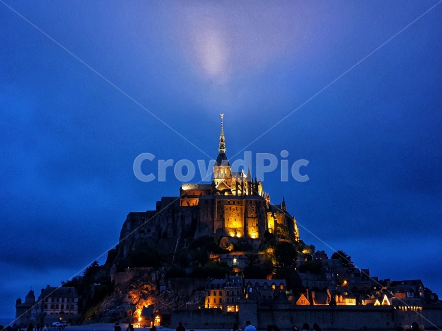 프랑스,파리,몽생미셸,야경,수도원,france,paris,montsaintmichel,nightscene,religioushouse