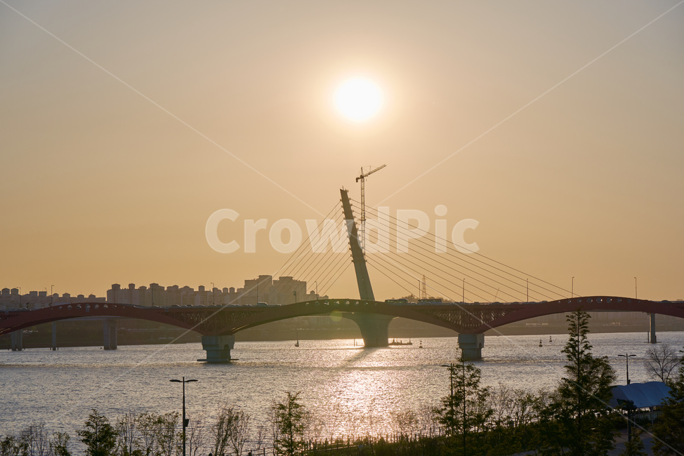 한강,일몰,태양,노을,sunset