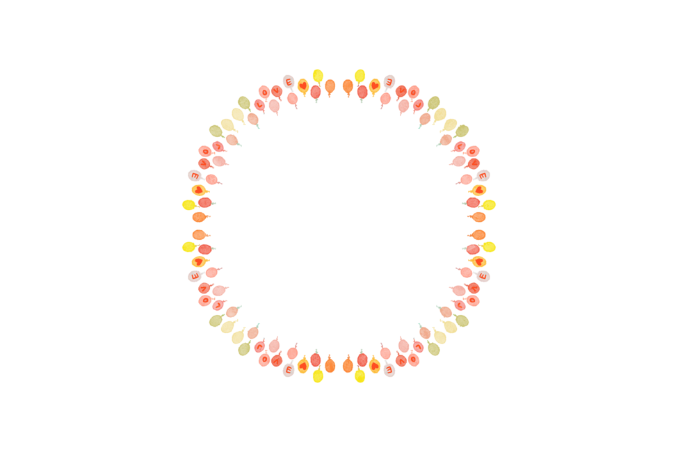 풍선,리스,원,프레임,손그림,frame,액자,누끼,remove background
