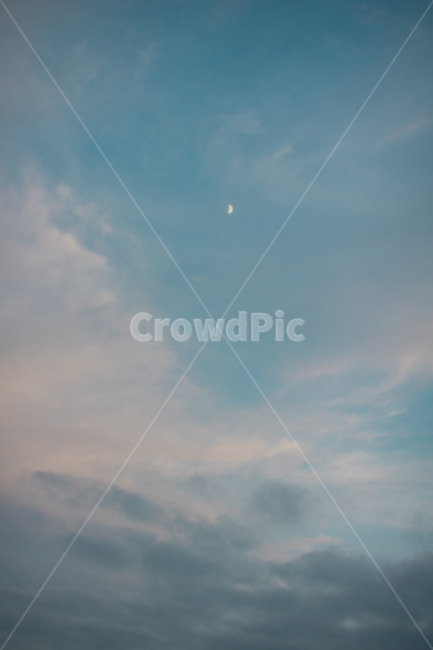 하늘,풍경,노을,달,구름,노을하늘,sky,moon,cloud,자연,풍경,nature,landscape,outdoors,옥외