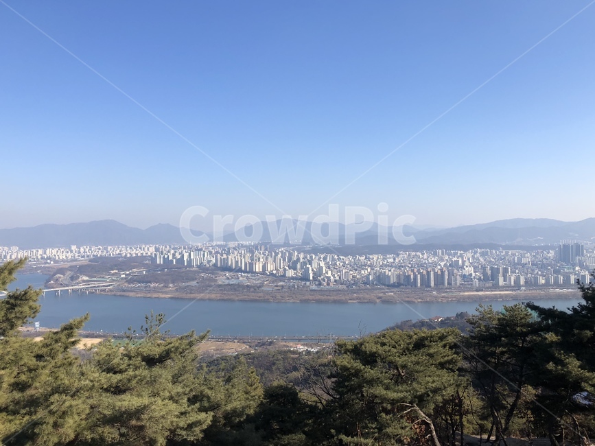 아차산,등산,정상,전망,경치,산,호수,강,건물,나무,자연,안개,초록색,산정상,korea,mountain,view,green,landscape,하늘,sky,다리,대교,아파트,풍경,도시,풍경,city,landscape,nature,outdoors,옥외,scenery