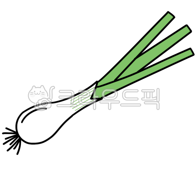 파, 대파, 대파일러스트, 파일러스트, 야채, 사진,이미지,일러스트,캘리그라피 - yunbeli0428작가