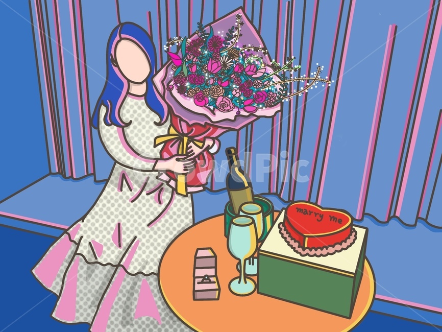일러스트,기념일,프로포즈,이벤트,생일
