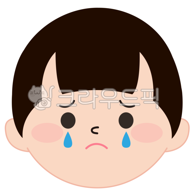 얼굴,얼굴표정,표정,우는일러스트,남자얼굴,눈물,우는표정,슬픈표정,사람