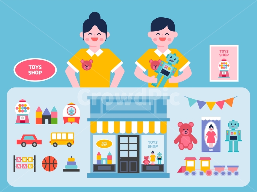 디자인,일러스트,벡터,백터,그래픽,쇼핑,교육,가게,상점,판매,웹디자인,직업,창업,귀여운,학습지,플랫,플렛,캐릭터,사람,남자,여자,아르바이트,직원,아이콘,단순한,세트,모음,장난감,어린이,어린이날,사탕,우주선,자동차,버스,농구공,공,고리,곰인형,인형,로봇,기차,그래픽,일러스트레이션,graphic,illustration