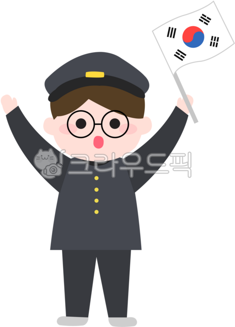 Liberation Day,holidays,August 15,holiday illustrations,Taegeukgi,Taegeukgi illustrations,Liberation Day illustrations,old school uniforms,school uniforms,old boys' school uniforms,national holidays,Independence Day,31st Independence Movem