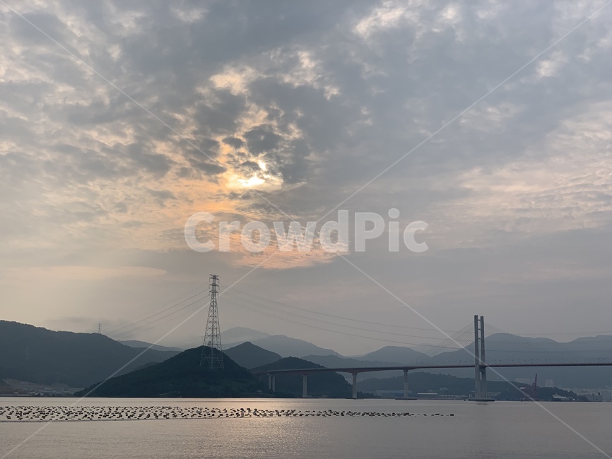 다리,대교,감성,힐링,노을