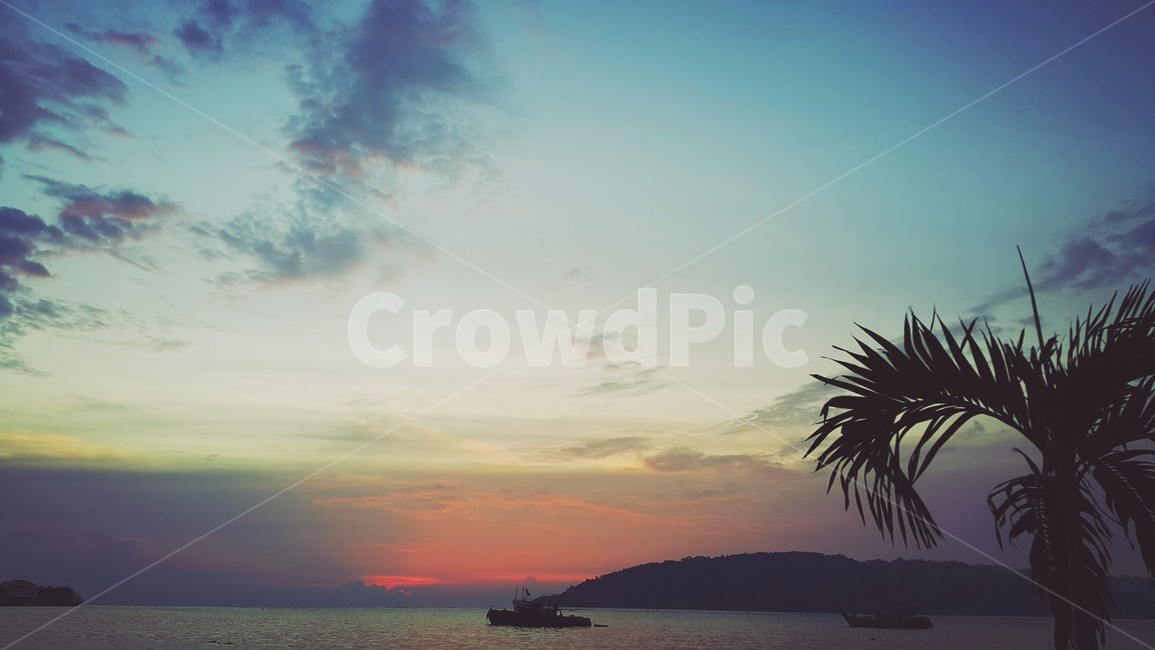 일몰,석양,sunset,구름,노을,하늘,붉은,쓸쓸함,그리움,적적함,말레이시아,코타키나발루,자연,풍경,nature,landscape,outdoors,옥외,land,땅