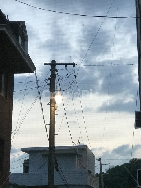 하늘,가로등,구름,sky,cloud,town