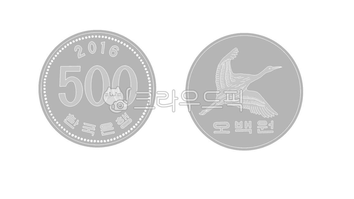 500 won coin,money,Coin illustration,coin picture,500 won coin illustration,500 won,coin