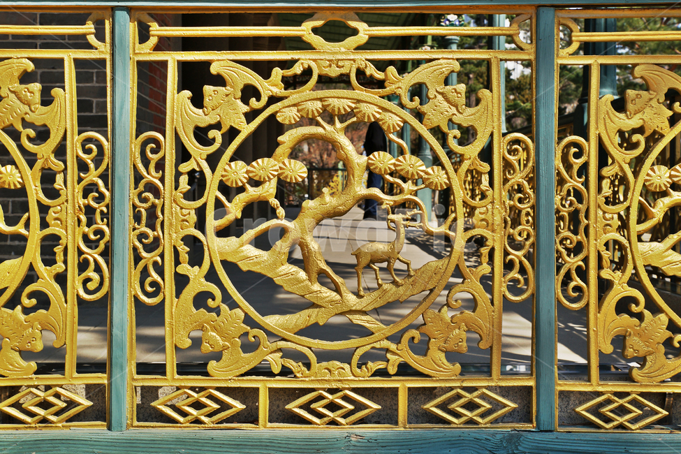 Ten longevity,enshrinement of royal ancestors,Deoksugung Palace,Jeong Gwanheon,Handrail