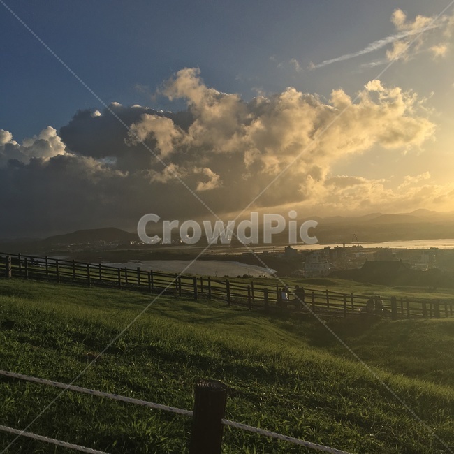 빛,light,제주도,성산일출봉,노을,자연,풍경,nature,landscape