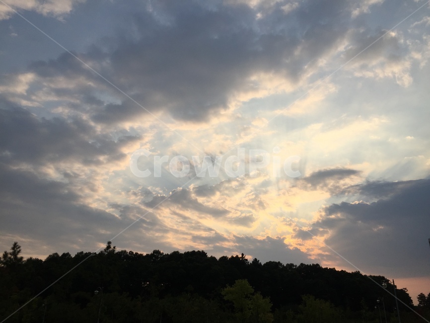 하늘,구름,노을,흰구름,먹구름