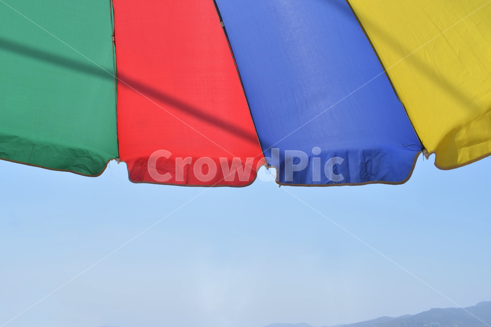 파라솔,여름,그늘,알록달록,빨노초파,원색,parasol,차양