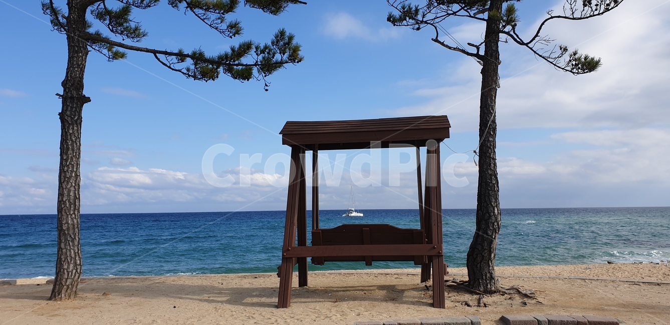바닷가,경주,바다,흔들의자,의자,하늘,해변,해변,바다,beach,sea