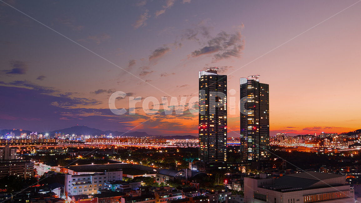 landscape,경치,nature,자연,outdoors,옥외,scenery,풍경,도시야경,서울,seoul,서울숲,갤러리아포레,매직아워,magichour,building,건물,urban,city,town,도시,highrise,고층건물,노을,저녁노을,일몰,sunset