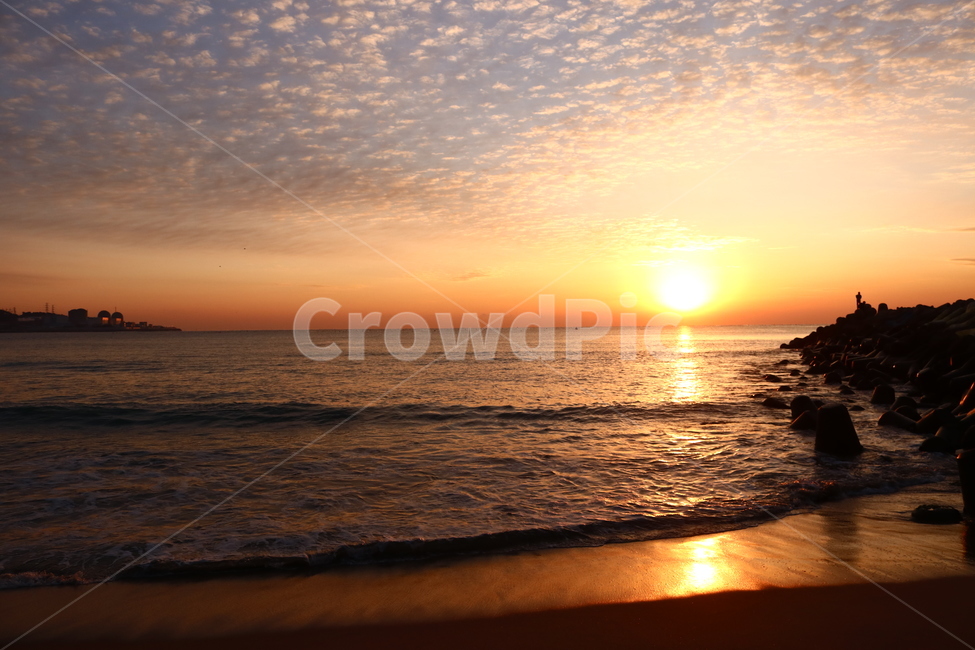 일출,해변,방파제,바다,sunrise,beach,breakwater,ocean,따뜻함