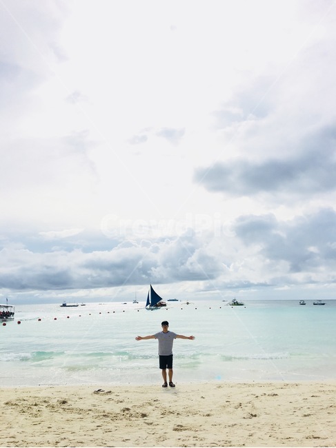 해변,바다,자유,휴식,여행,요트,여름,해변,바다,beach,sea,사람,인물,인간,human,person,남성,남자,man,male