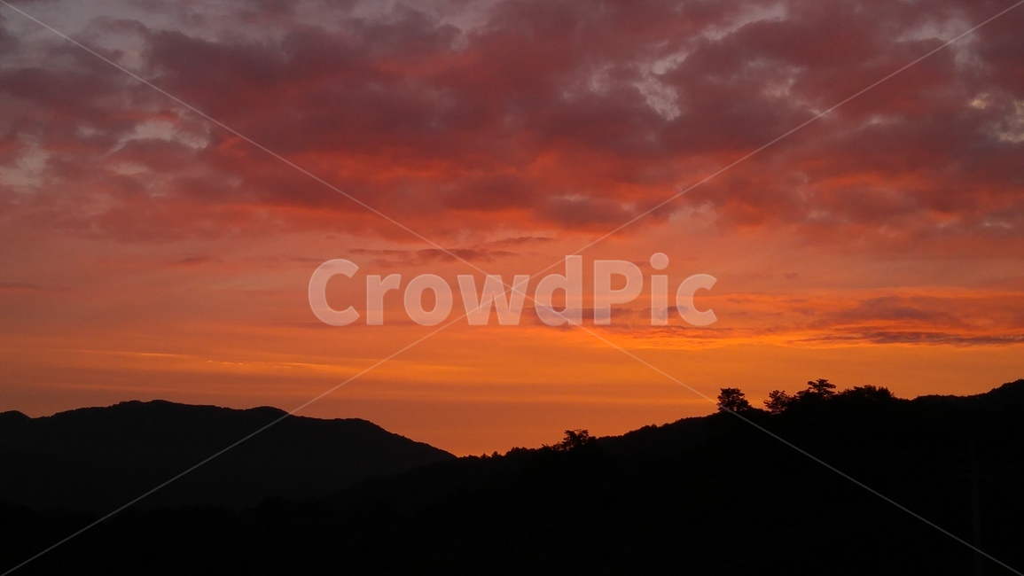 여명,하늘,풍경,구름,새벽,자연,풍경,nature,landscape,outdoors,옥외,dusk,황혼,sunset,일몰,dawn,sky,red sky,붉은 하늘