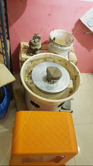 물레,도자기,수공예,점토,의자자리,만들기