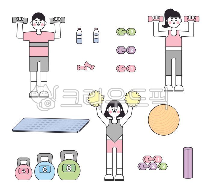 운동,운동하는여자,운동하는남자,홈트,덤벨,매트,짐볼,물병,케틀벨,육각덤벨,핑크덤벨,스포츠,헬스,깔끔한,심플,단정한,폼롤러,소도구운동,소도구,요가,필라테스,웨이트,트레이닝,덤벨운동,어깨운동,트레이너,헬스트레이너,pt운동,pt,헬스장,운동복,레깅스