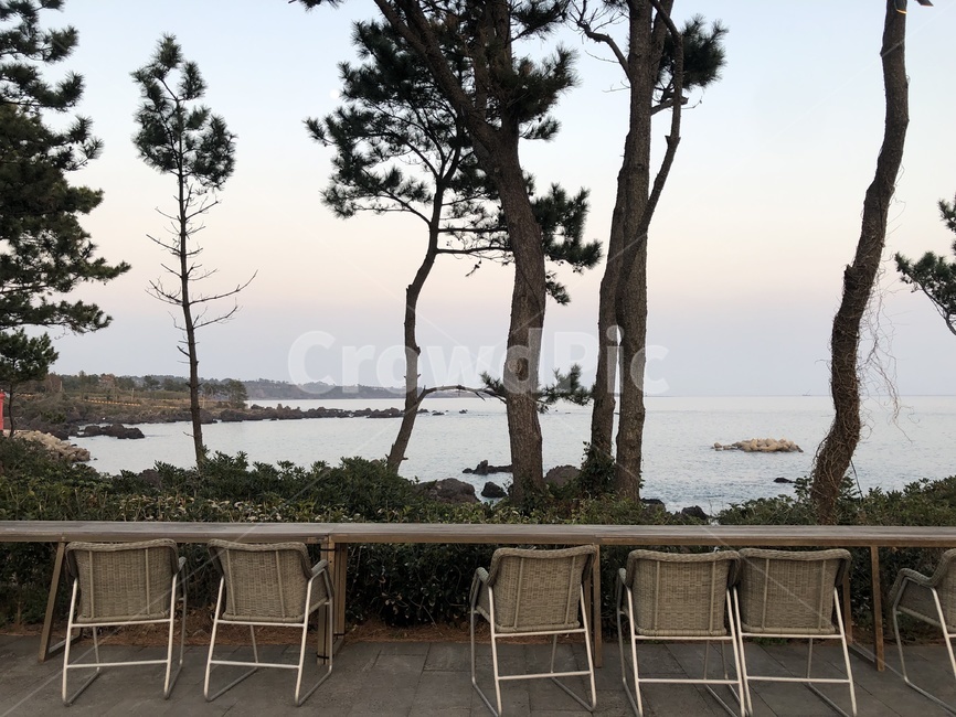 chair,의자,furniture,가구,바다,sea,자연,풍경,nature,landscape,나무,trees,wood