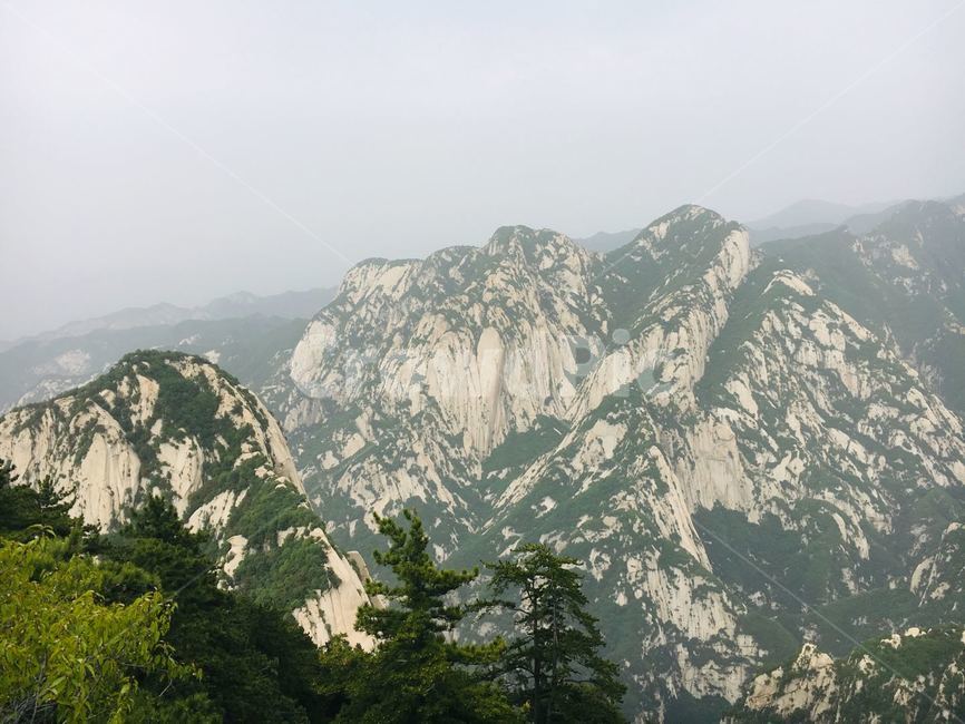중국,화산,등산,자연,배경