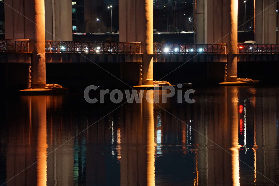 한강,교각,대교,조명,야경,불빛,lighting,river,bridge,hangang,hanriver,반사