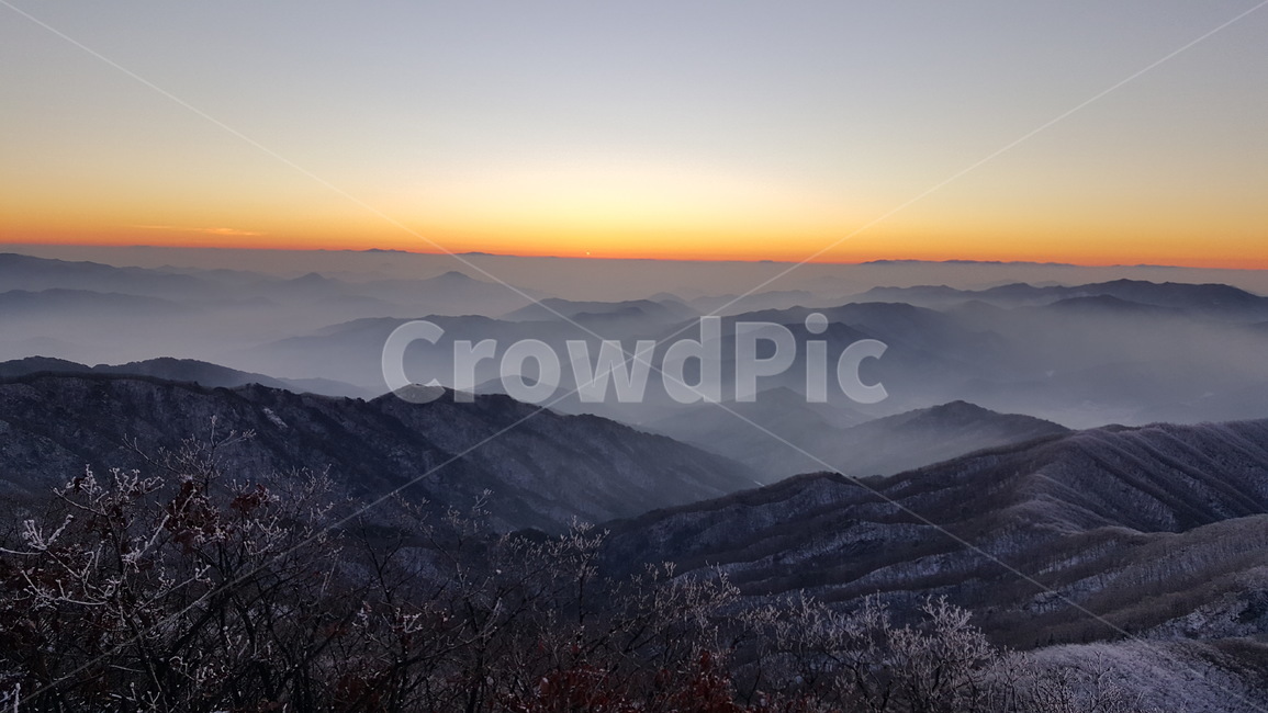 산,치악산,겨울,풍경,등산,눈,일출