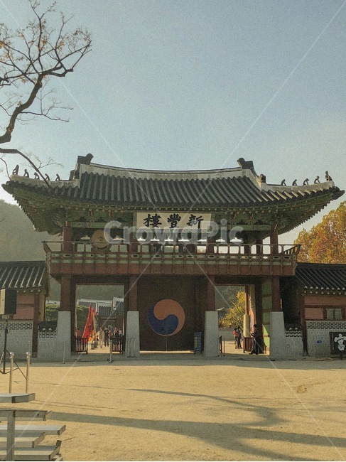 일몰,수원,수원화성,햇빛,기와집