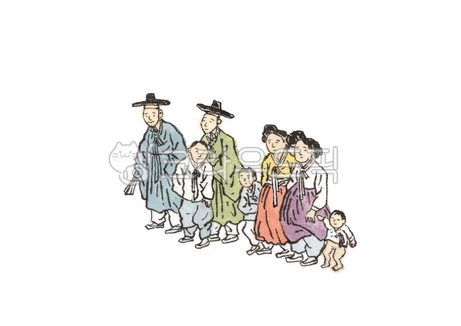 Jeogori,Oriental painting illustration,art,Art,ink drawing,portrait painting,ink painting,White space,Joseon Dynasty,painting,person,Han bok,drawing,illustration,gat,Ink painting illustration,Indian ink,oriental painting,genre picture