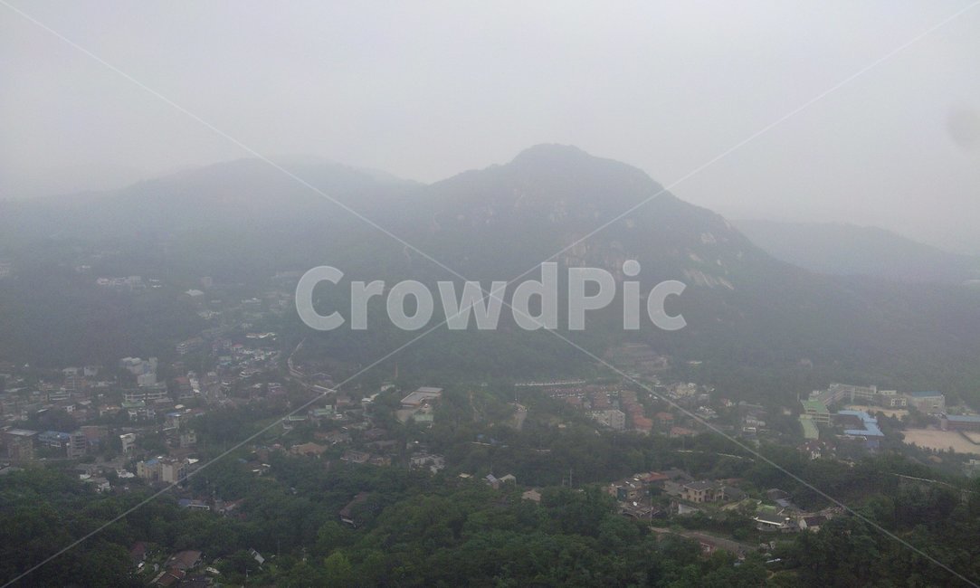 인왕산,안개,산,자연,nature,옥외,outdoors,서울,seoul