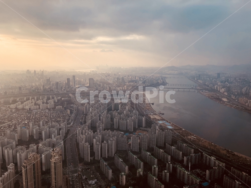 롯데타워,전망대,서울,한강,건물,구름,도시,풍경,city,landscape,한국도시풍경,한국도시경관,korea cityscape,nature,자연,outdoors,옥외,경치,scenery,aerial view,조감도