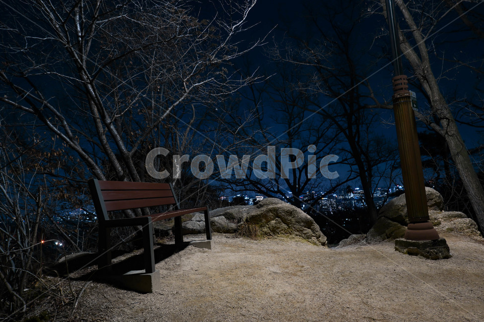 의자,야경,도로,외로움,벤치,언덕,bench,night