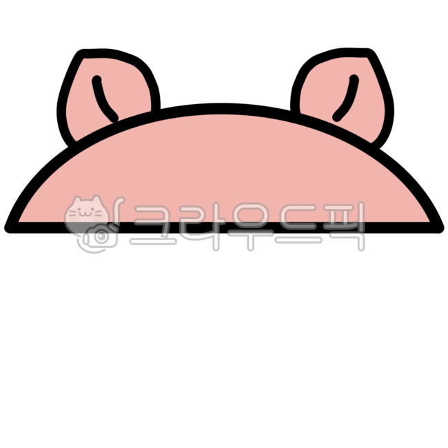 돼지,돼지모자,모자,돼지일러스트,동물모자,동물