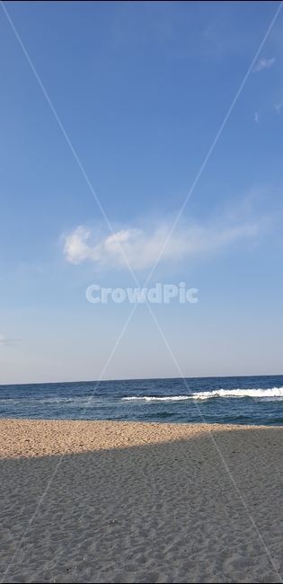 바다,하늘,파도,해변,강릉,해변,바다,beach,sea