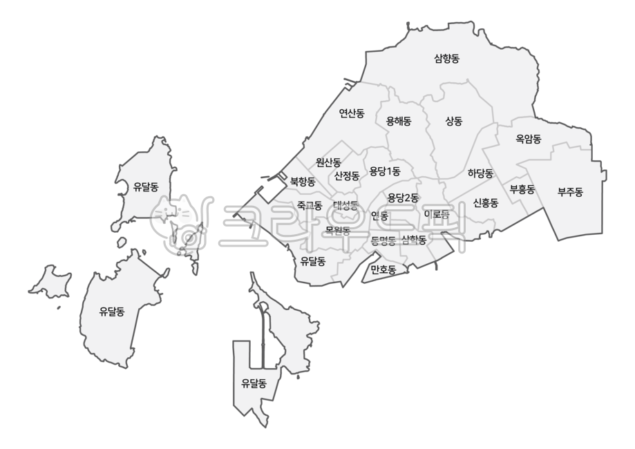 Mokpo city map,Mokpo,Mokpo Map,Mokpo city administrative map,Jeollanamdo,Mokposi,administrative guidance,map of korea