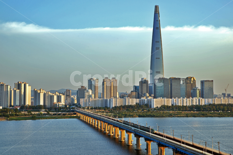 한강,잠실철교,롯데월드타워,잠실,한강다리,도시,풍경,city,landscape,한국도시풍경,한국도시경관,korea cityscape