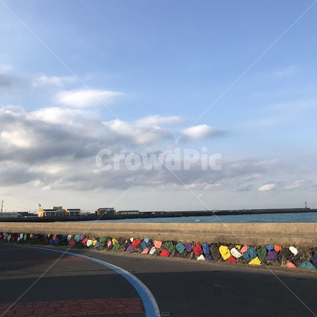 제주,돌담길,해안도로,하늘,바다,알록달록,풍경,드라이브,자연,풍경,nature,landscape,asphalt,아스팔트,road,도로