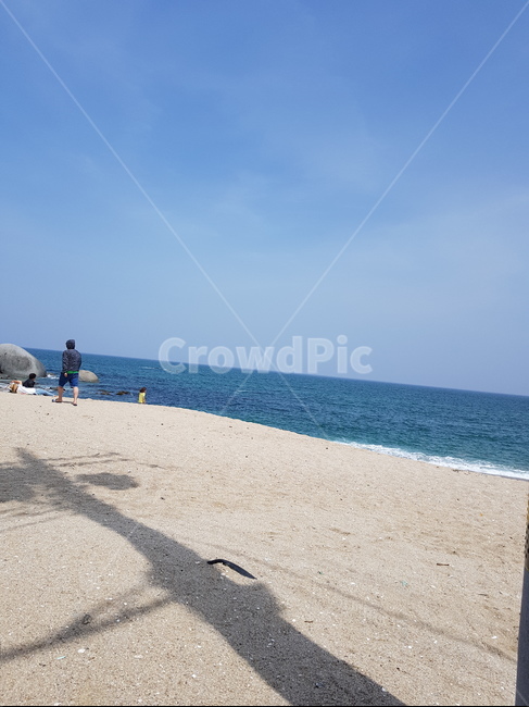 바다,백사장,파도,물,해변,깨끗한,맑은,오션,휴가