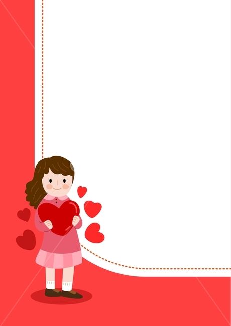소녀,여자아이,사랑,발렌타인데이,기념일,축하,프레임,생일,환영,축복,빨강,화이트데이,설렘,일러스트,이벤트,템플릿,하트,그래픽,illustration,graphic,birthday,event,congratulation,사람,레드,valentineday,빼빼로데이,고백,편지지,배경,벡터,그래픽,일러스트레이션,graphic,illustration