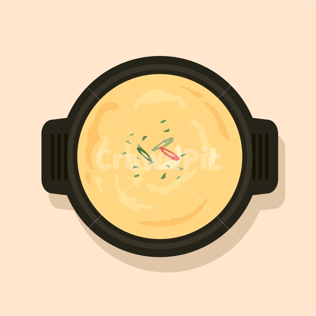 계란찜,계란,달걀,찜,egg,반찬,한식,일러스트,음식,벡터,디자인소스,야채,그래픽,일러스트레이션,graphic,illustration